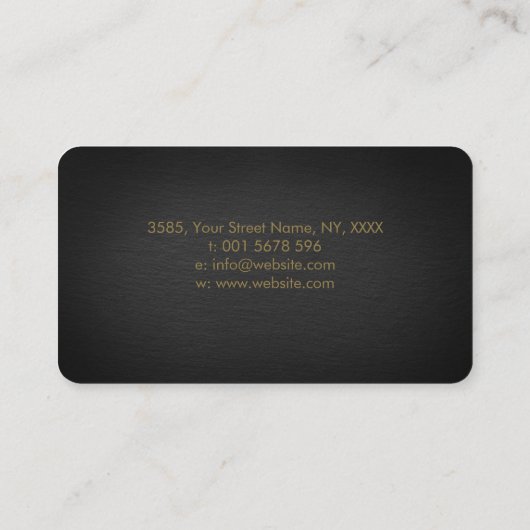 ワイードとルーンアルファベット名刺のくもの巣 名刺 (裏面)