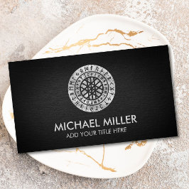 ワイードとルーンアルファベット名刺のくもの巣 名刺