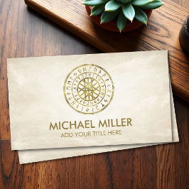 ワイードとルーンアルファベット名刺のくもの巣 名刺