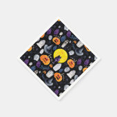 ワイ不気味ムイウォーター色のハロウィーン スタンダードカクテルナプキン (角)