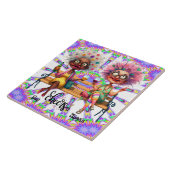 ワイ予測できなンレディース応援セラミックタイル タイル (側面)