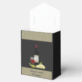 ワイ企業のンテイスティング/ワインとチーズのロゴを追加 フェイバーボックス (オープン)