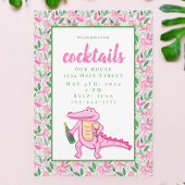 ワイ名門私立校風のゲーターワインカクテル招待状 招待状