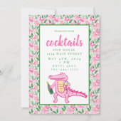 ワイ名門私立校風のゲーターワインカクテル招待状 招待状 (正面)