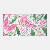 ワイ名門私立校風のゲーターワインピンクグリーン デスクマット (正面)