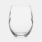 ワイ独占的ンパーソナライズされたグラス ステムなしワイングラス (右)