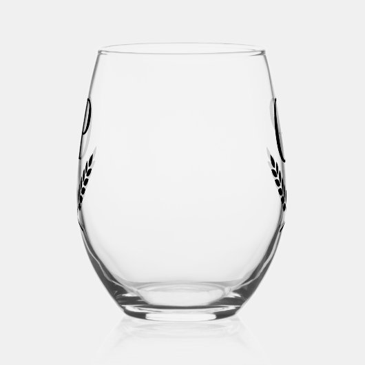 ワイ独占的ンパーソナライズされたグラス ステムなしワイングラス (右)