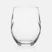 ワイ独占的ンパーソナライズされたグラス ステムなしワイングラス (左)