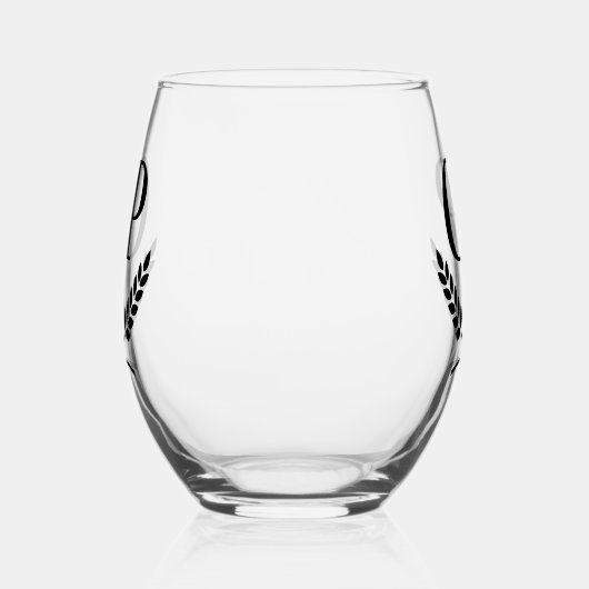 ワイ独占的ンパーソナライズされたグラス ステムなしワイングラス (左)