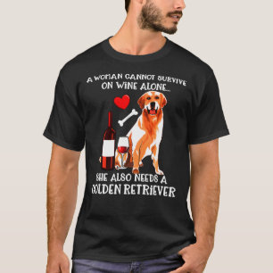 ワイ生き延びン単体のゴールデンレトリバー Tシャツ