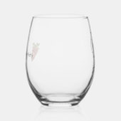 ワイ祝ンの茎のないワイングラス付き ステムなしワイングラス (右)