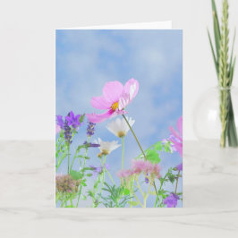 ワイ空白のルドフラワーグリーティングカード カード