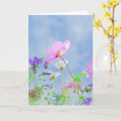 ワイ空白のルドフラワーグリーティングカード カード (黄色い花)