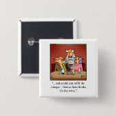 ワイ笑わされるンユーモアのボタンプレゼント 缶バッジ (正面&裏面)