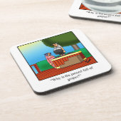 ワイ笑わされるンユーモアコースターの贈り物 コースター (左側)