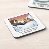 ワイ笑わされるンユーモアコースターの贈り物 コースター (左側)