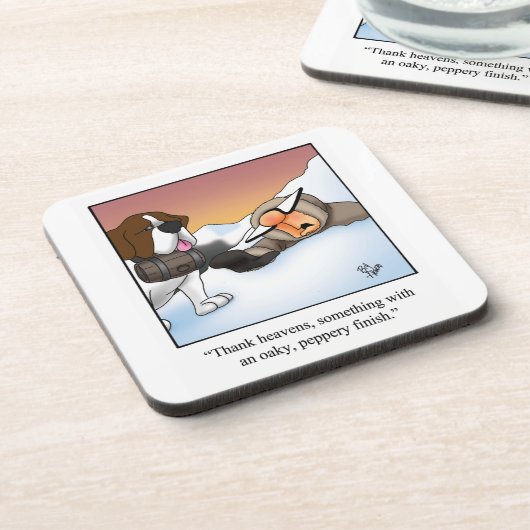 ワイ笑わされるンユーモアコースターの贈り物 コースター (左側)