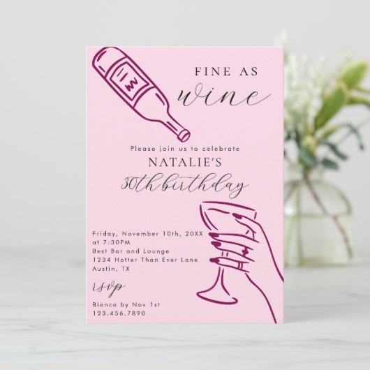 ワイ素晴らしンテーマハンドドロー誕生日パーティーとして 招待状 (スタンド正面)