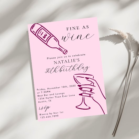 ワイ素晴らしンテーマハンドドロー誕生日パーティーとして 招待状