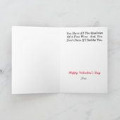 ワイ素晴らしンバレンタインデーのカード カード (内部)