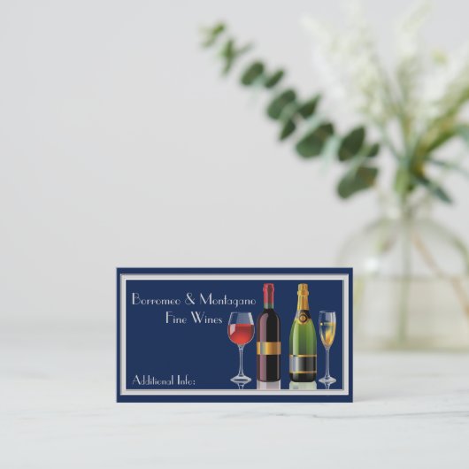 ワイ素晴らしンブルービジネスカード 名刺 (スタンド正面)