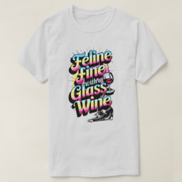 ワイ素晴らしン猫のTシャツと猫の出会い Tシャツ