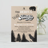 ワイ素朴ルドワン・アドベンチャーファースト・バースデー・パーティー 招待状 (スタンド正面)
