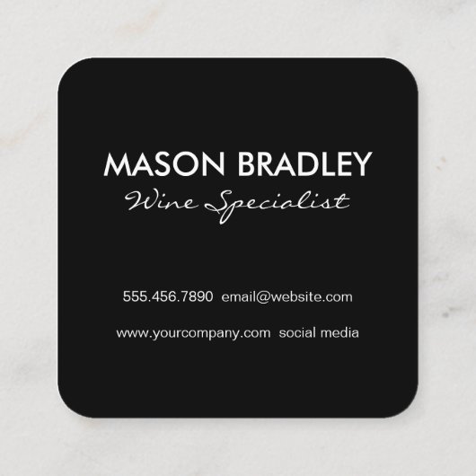 ワイ素朴ンの木箱 スクエア名刺 (裏面)