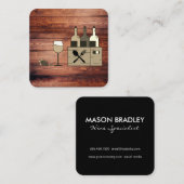 ワイ素朴ンの木箱 スクエア名刺 (正面/裏面)