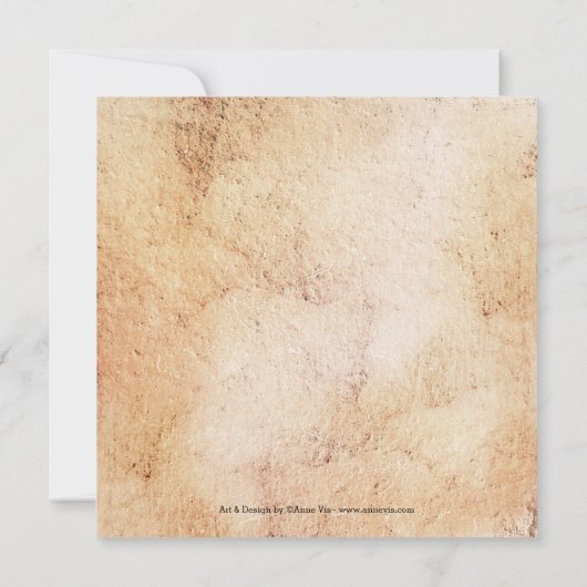 ワイ素朴ンまたはブドウ園テーマ結婚式招待状 招待状 (裏面)