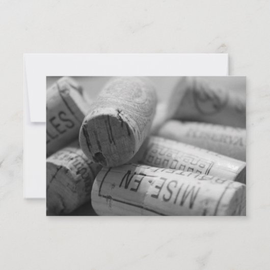 ワイ素朴ンをテーマにしたブドウ畑結婚式招待状 招待状 (裏面)