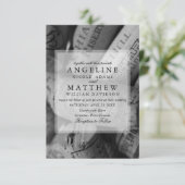 ワイ素朴ンをテーマにしたブドウ畑結婚式招待状 招待状 (スタンド正面)