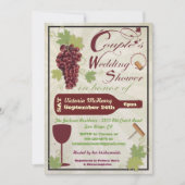 ワイ素朴ンカップルウェディングシャワー招待状 招待状 (正面)