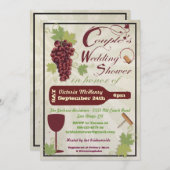 ワイ素朴ンカップルウェディングシャワー招待状 招待状 (正面/裏面)