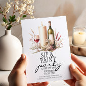 ワイ素朴ンキャンドルフローラsipと絵を描パーティー シーズンカード