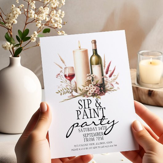 ワイ素朴ンキャンドルフローラsipと絵を描パーティー シーズンカード