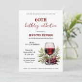 ワイ素朴ングラス60誕生日サプライズパーティー 招待状 (スタンド正面)