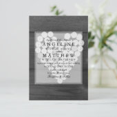 ワイ素朴ンコルクハートビネヤード結婚式招待状 招待状 (スタンド正面)