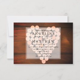 ワイ素朴ンコルクハートビネヤード結婚式招待状 招待状