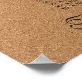 ワイ素朴ンコルクモノグラム座席表16 ポスター (角)