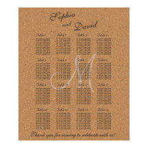 ワイ素朴ンコルク結婚のモノグラム座席表16