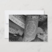 ワイ素朴ンコルク結婚式招待状 招待状 (裏面)