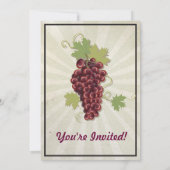 ワイ素朴ンテイスティングパーティの招待状 招待状 (裏面)