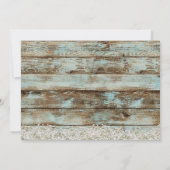 ワイ素朴ンバレルカントリーフローラブライダルシャワー 招待状 (裏面)