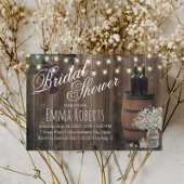 ワイ素朴ンバレルフローラジャーワイナリーブライダルシャワー 招待状