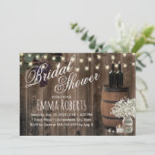 ワイ素朴ンバレルフローラジャーワイナリーブライダルシャワー 招待状 (スタンド正面)