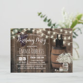 ワイ素朴ンバレルフローラジャーワイナリー誕生日 招待状 (スタンド正面)