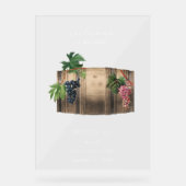 ワイ素朴ンバレルワイナリーヴィネヤードズ結婚ズ アクリルサイン (正面)