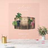 ワイ素朴ンバレルワイナリーヴィネヤードズ結婚ズ アクリルサイン (ウェディング)