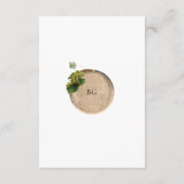 ワイ素朴ンバレルワイナリーヴィネヤードズ結婚ズ エンクロージャーカード (裏面)